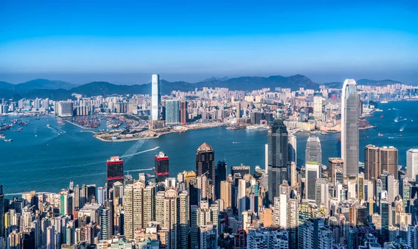 Hermoso Horizonte Ciudad Hong Kong Chin —  Fotos de Stock
