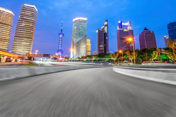 Skyline Highway Pavement Shanghai Architectural Landscape —  Fotos de Stock