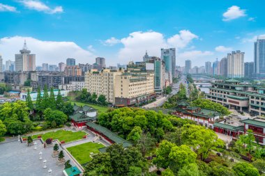 Nanchang Şehri 'nin hava manzarası
