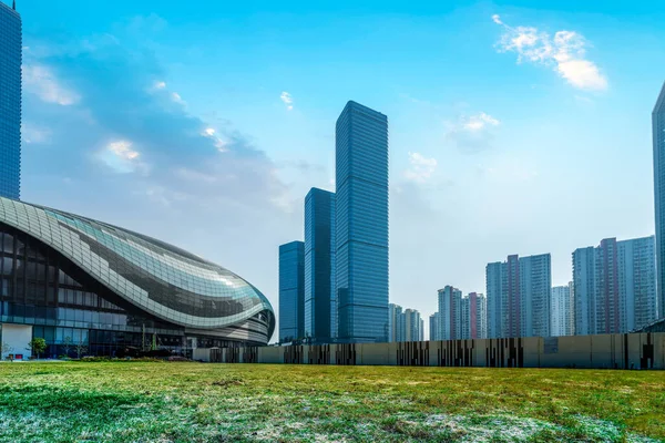 Suzhou Financial District Modern Architecture Office Building — 스톡 사진