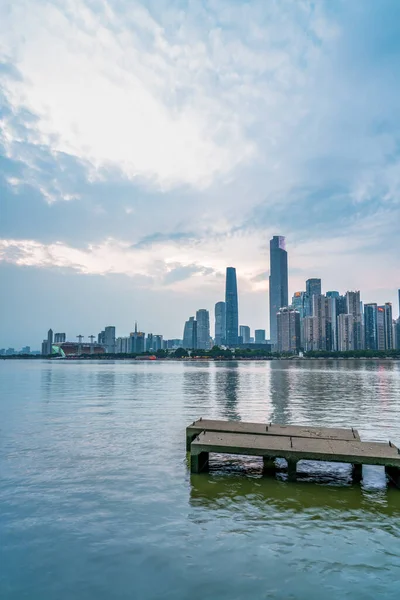 Guangzhous Vackra Stadsarkitektoniska Landskap Skyline — Stockfoto