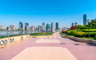 Şangay Mimari Manzarası 'nın silüeti