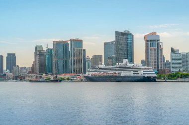 Shanghai Pudong Modern mimari ve yat...