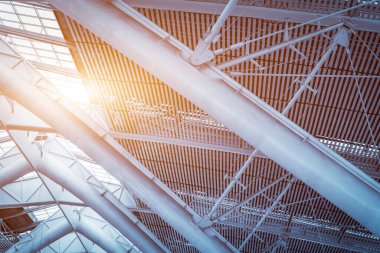 Modern çelik yapının bir parçası