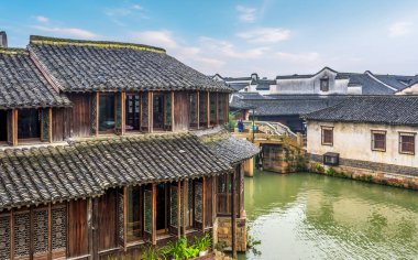 Wuzhen, Zhejiang Pro 'daki antik nehirler ve konut binaları