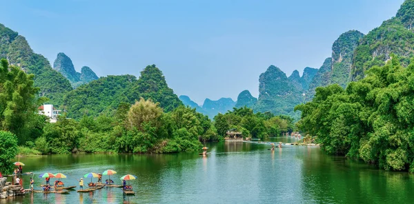 Piękny Krajobraz Krajobraz Krajobrazy Guilin Guangxi — Zdjęcie stockowe