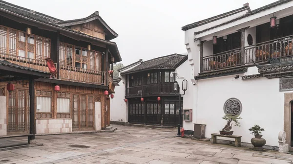 Qinghefang Antigua Vista Calle Ciudad Hangzhou Provincia Zhejiang — Foto de Stock