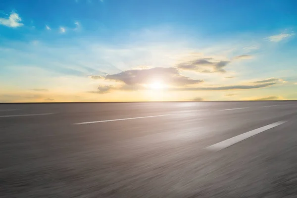 Urban Road and Sky Cloud Landscap