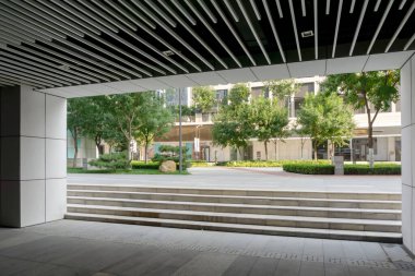 Çin şehrinde modern mimari