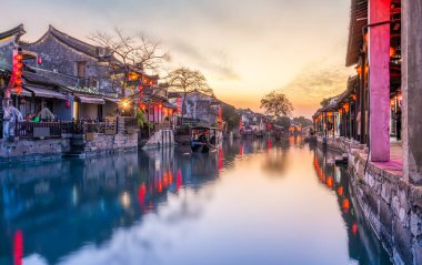 Xitang 'daki antik evler Eski Şehir, Zhejiang