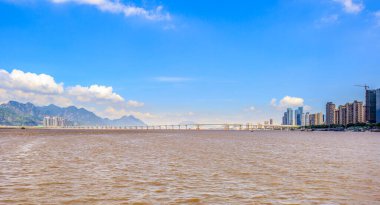 Oujiang 'ın modern manzarası, Wenzhou