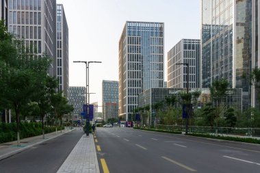 Çin şehrinde modern mimari