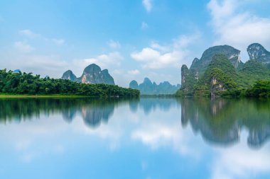 Guilin 'in Güzel Manzarası ve Doğal Manzarası