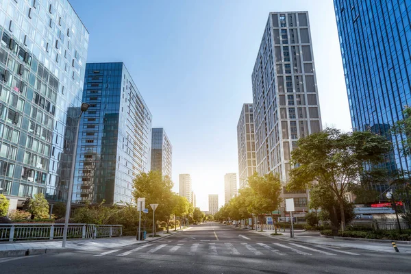 Ningbo Edificio Ciudad Edificio Oficinas Stree —  Fotos de Stock