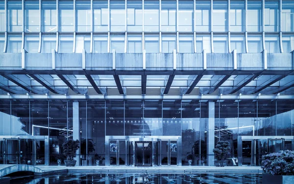 Uitgang Van Modern Kantoorgebouw Shanghai Business — Stockfoto