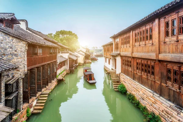 Zhen Waterstad China — Stockfoto