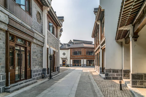Gebäude Und Straße Chinesischen Stil — Stockfoto