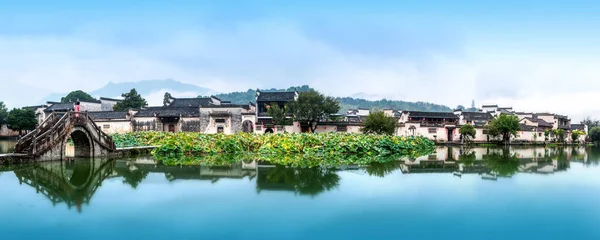 Panorama Anhui Hongcun Antika Staden — Stockfoto