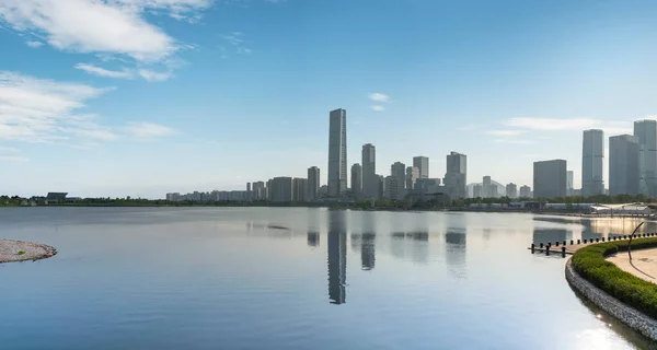 Kina Shenzhen Modern City Landskap — Stockfoto