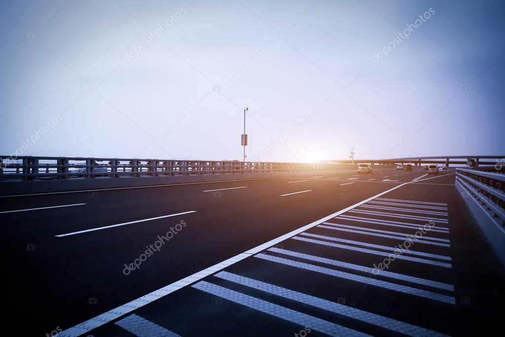 City Road Bridge in blu