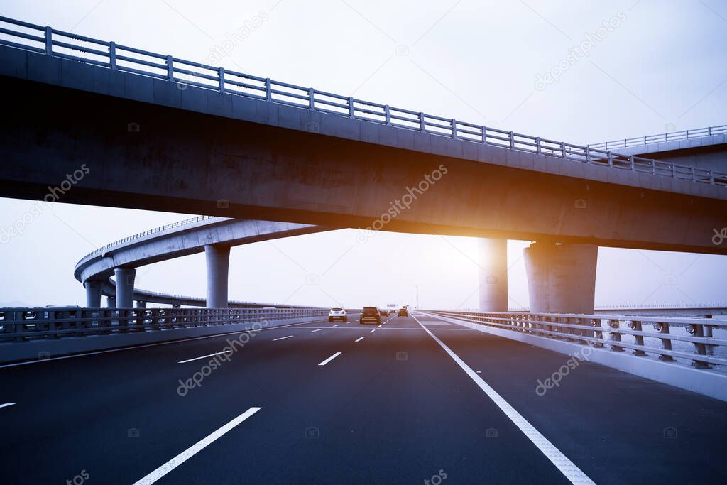 City Road Bridge in blu