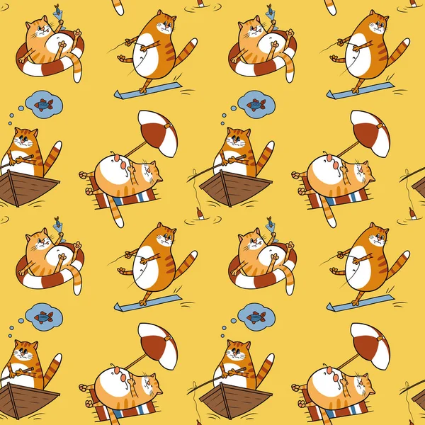 Kediler ve deniz ile Seamless modeli