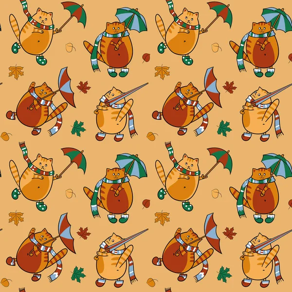 Şemsiye ile cats ile Seamless modeli