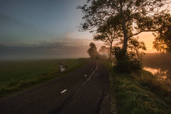 Hareket yolu, Hollanda sabahın erken saatlerinde bulanık.
