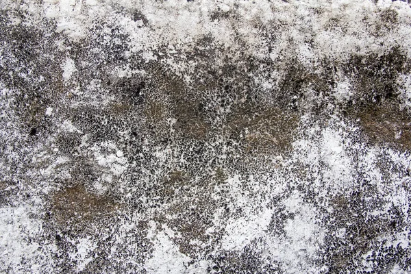 黒灰色の古い白い壁面の表面の汚れ マクロ テクスチャ背景 — ストック写真