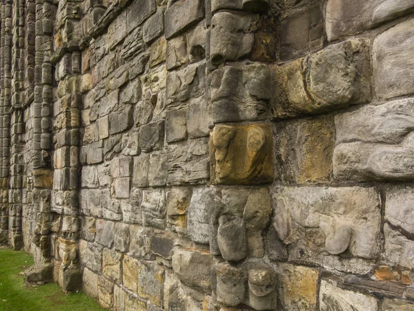 Forte Vecchio Muro Pietra Edifici Medievali Scozia Luoghi Pubblici Regno — Foto Stock