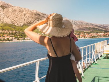 Split, merkezi Dalmaçya takımadaları, feribot görünümü