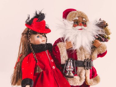 Mutlu Noeller, bebeklerden şenlikli sahne, El ile Noel Baba