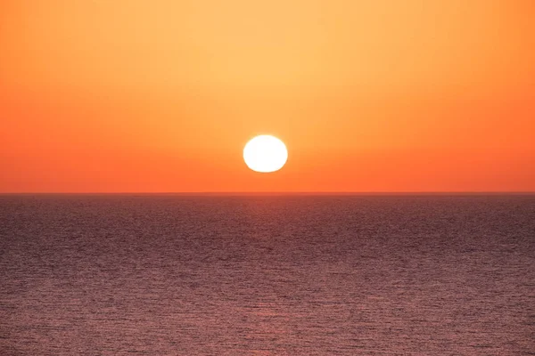 Puesta Sol Isla Canaria Fuerteventura España Puede Utilizar Como Fondo — Foto de Stock