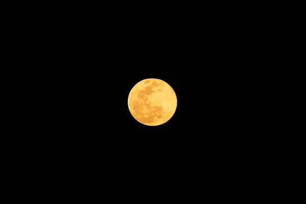 Pleine Lune Nuit Fuerteventura Îles Canaries Espagne Lune Une Couleur — Photo