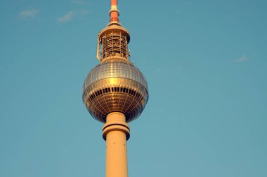 Berlin Alexanderplatz Üzerinde Tv Kulesi, Almanya.