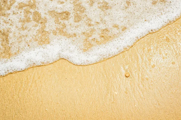 High Tide Beach Sea Foam Sand Copy Space — Stock Photo, Image