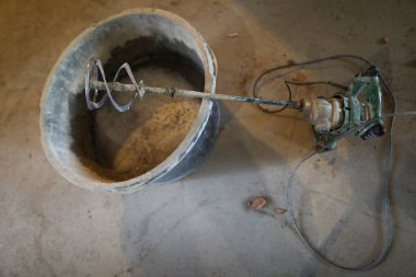 Apartmanda inşaat alanı