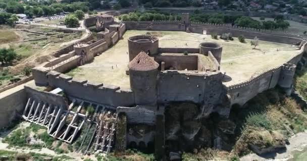 Fortezza Medievale Sul Lungomare — Video Stock