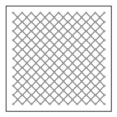 Geometrik kompozisyon tekstıl