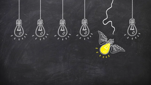 Pırlanta lamba ip ve sinek. ideo kavramı