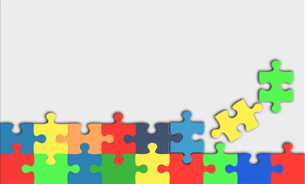 Ultimo Pezzo Puzzle Stack — Foto Stock