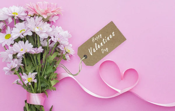 Romantischer Valentinstag Hintergrund Und Grußbotschaft Fröhlicher Valentinstag — Stockfoto