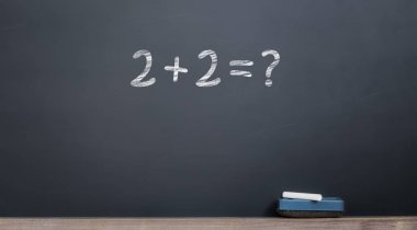 iki artı iki eşit soru işareti