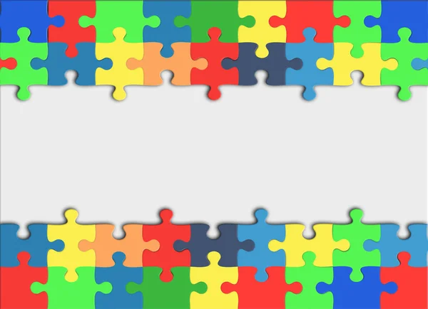 Last puzzle piece stack — Stock Photo, Image