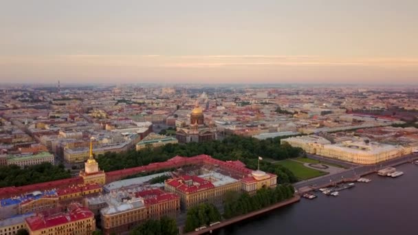 Petropavlovskaya krepost von saint-petersburg. — Stockvideo