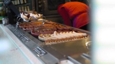 Hot dog küçük sokak pazarı detayları