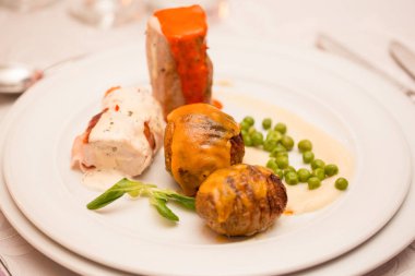 Lezzetli yemekler ile plaka ile yakın