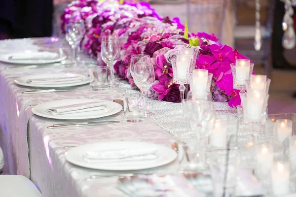 Beautiful Wedding Settings Special Events — Stock Photo, Image