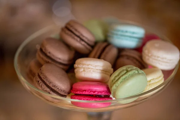 Închide Macaroane Delicioase fotografii de stoc fără drepturi de autor