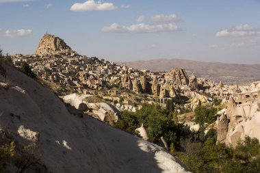 Cappadocia. Uçhisar şehir. Türkiye'de seyahat. Kapadokya. Türk miras seyahat. Uçhisar güvercin